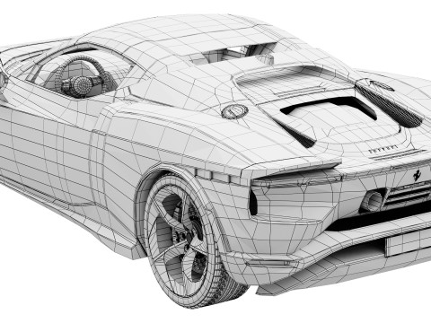 Ferrari 849 Testarossa Spider 2026 3Dモデル