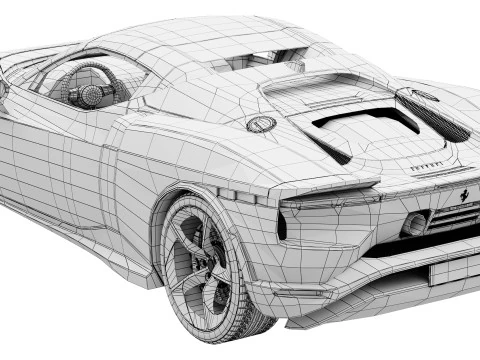 Ferrari 849 Testarossa Spider 2026 Modello 3D