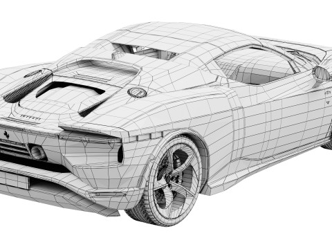 Ferrari 849 Testarossa Spider 2026 3Dモデル