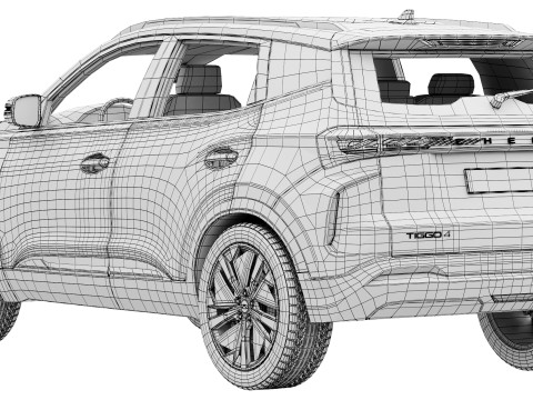 Chery Tiggo 4 2026 3D Модель