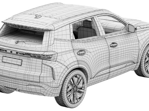 Chery Tiggo 4 2026 3D Модель