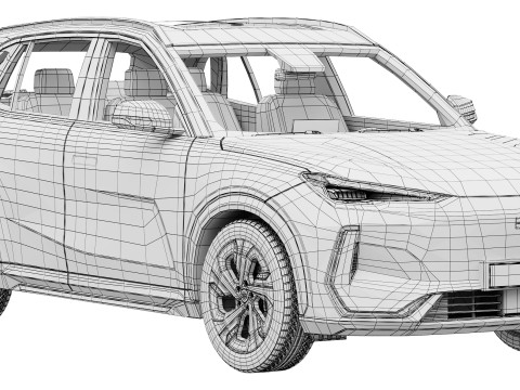 Geely EX5 2025 3D Modell