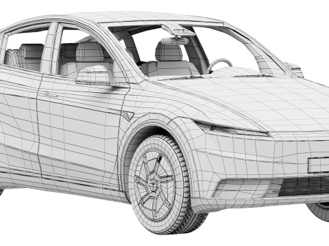 Tesla Model Y Standard 2026 3D Модель