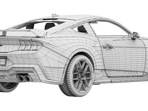 Mustang RTR 2026 3D Model