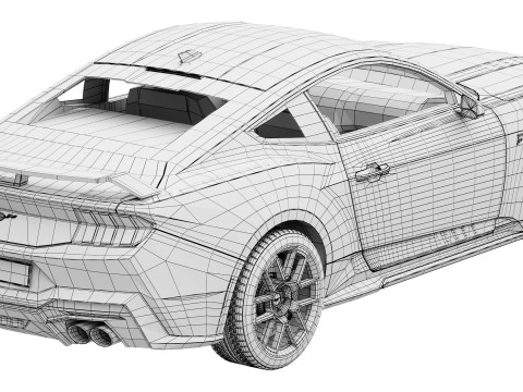Mustang RTR 2026 3D Model