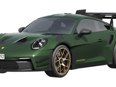 Porsche 911 GT3 RS 992 Manthey Kit 2025 3D Модель