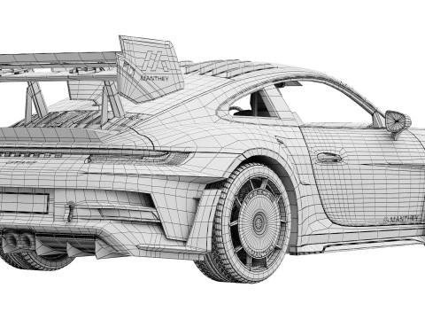 Porsche 911 GT3 RS 992 Kit Manthey 2025 Modèle 3D