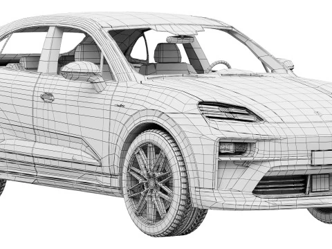 Porsche Macan GTS 2026 3D Model