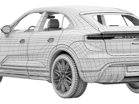 Porsche Macan GTS 2026 3D Model