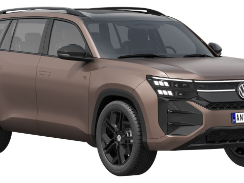 Volkswagen Teramont Pro R-Line 2025 3D Model