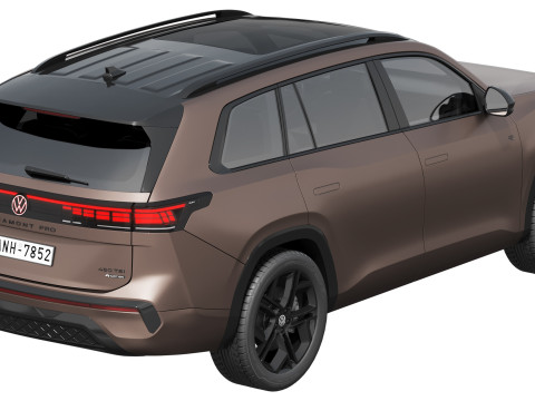 Volkswagen Teramont Pro R-Line 2025 3D Model