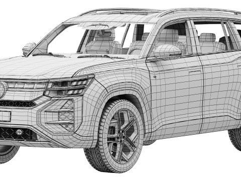 Volkswagen Teramont Pro R-Line 2025 3D Model