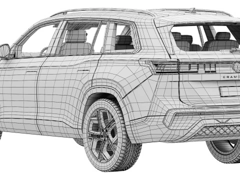 Volkswagen Teramont Pro R-Line 2025 3D Model