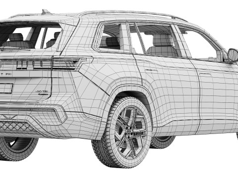 Volkswagen Teramont Pro R-Line 2025 3D Model