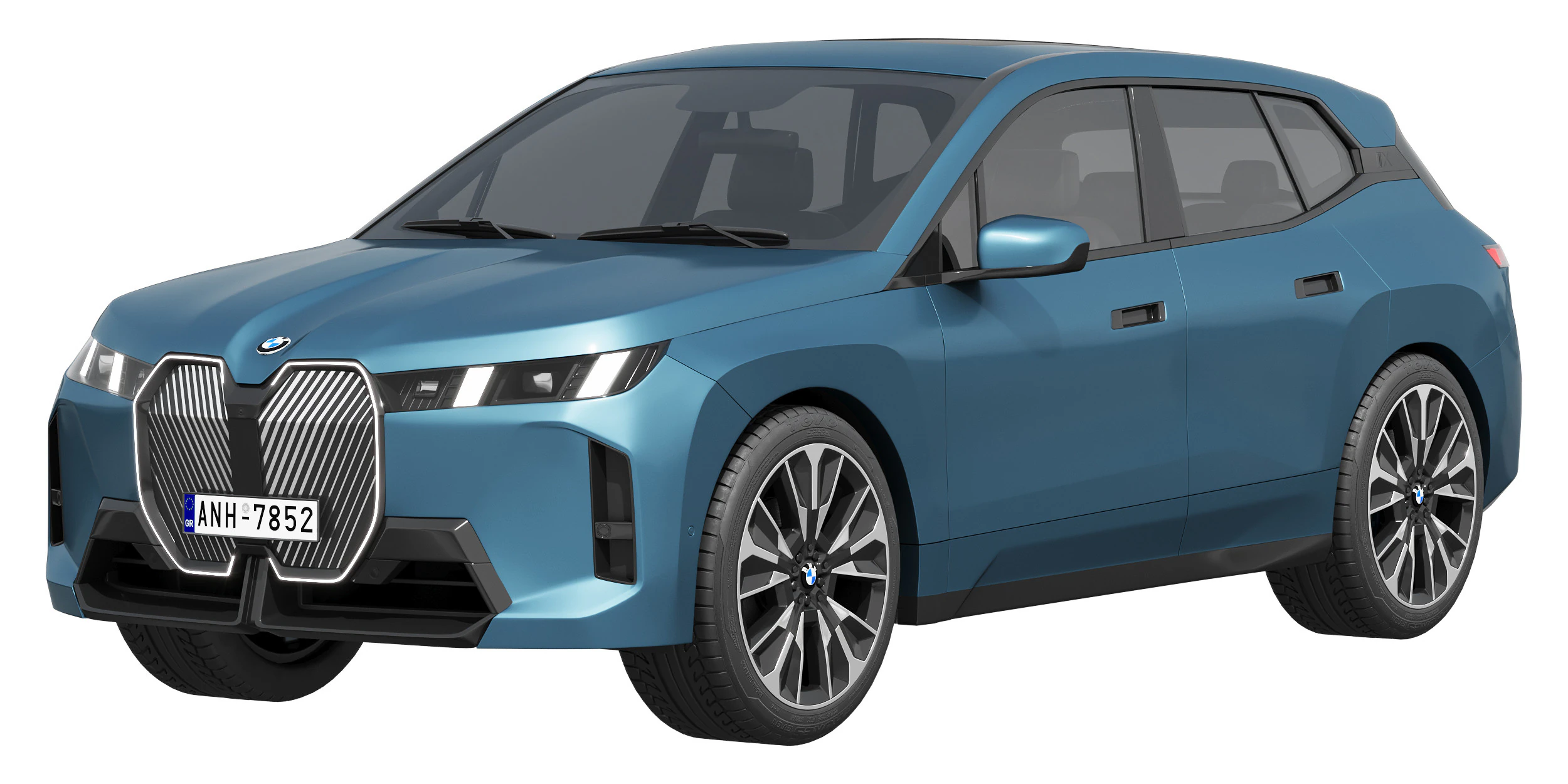 Electric SUV IX 2025 3D Model .c4d .max .obj .3ds .fbx .stl .blend