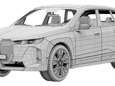Electric SUV IX 2025 3D Model