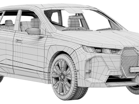 Electric SUV IX 2025 3D Model