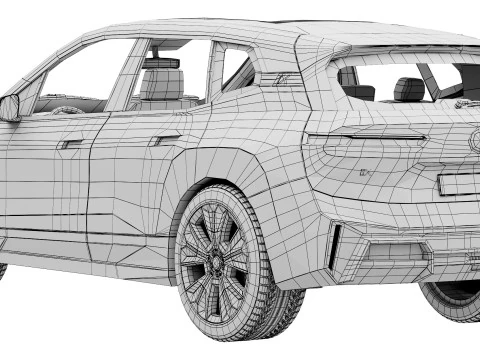 Electric SUV IX 2025 3D Model
