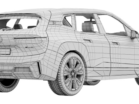 Electric SUV IX 2025 3D Model