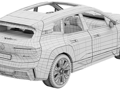 Electric SUV IX 2025 3D Model