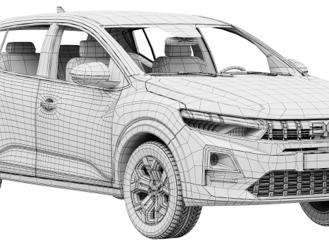 डेसिया सैंडेरो 2026 3D मॉडल