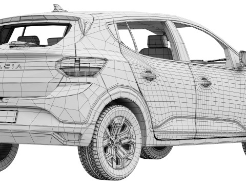 डेसिया सैंडेरो 2026 3D मॉडल