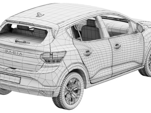 डेसिया सैंडेरो 2026 3D मॉडल