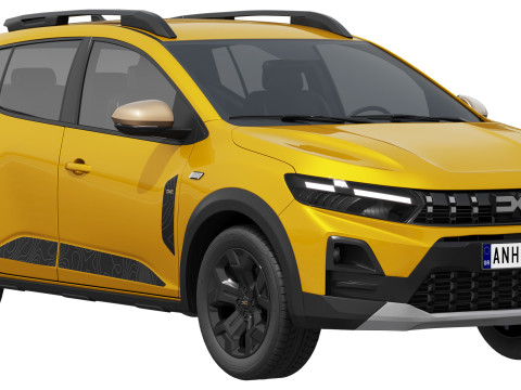 다키아 산데로 스텝웨이 2026 3D 모델