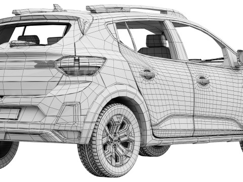 다키아 산데로 스텝웨이 2026 3D 모델