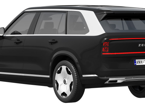 Zeekr 9X 2025 Modello 3D