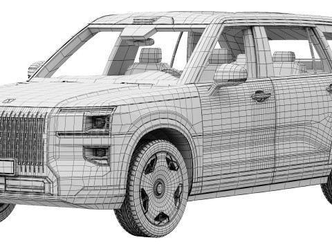 Zeekr 9X 2025 Modello 3D