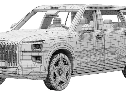 Zeekr 9X 2025 3D Model