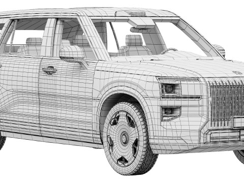 Zeekr 9X 2025 Modello 3D
