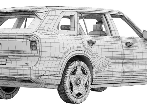 Zeekr 9X 2025 3D Model