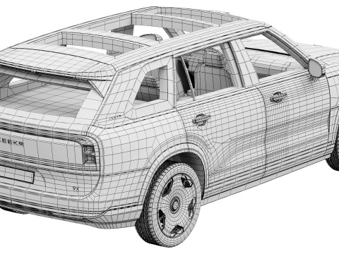 Zeekr 9X 2025 Modello 3D