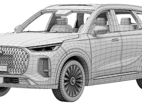 Chery Tiggo 9 2025 3D Modell