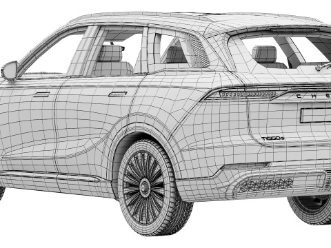 Chery Tiggo 9 2025 3D Modell