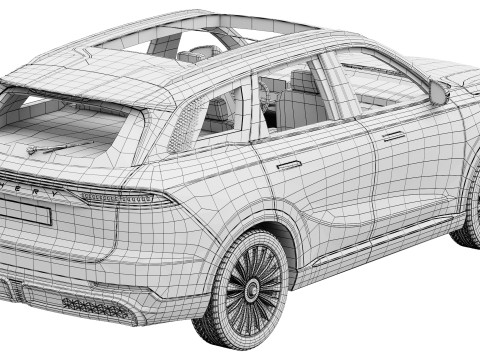 Chery Tiggo 9 2025 3D Modell