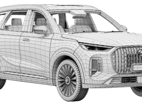 Chery Tiggo 9X 2025 3D Model