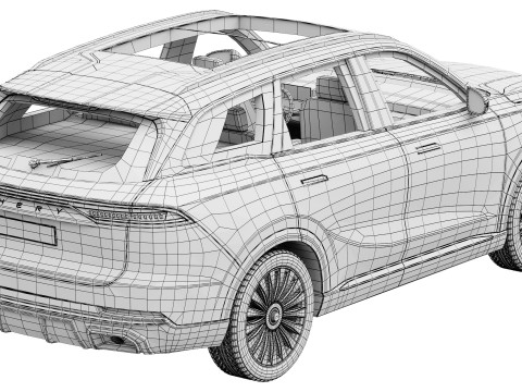 Chery Tiggo 9X 2025 3D Modell