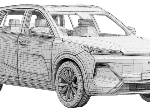 Geely Starray EM-i 2025 Modello 3D