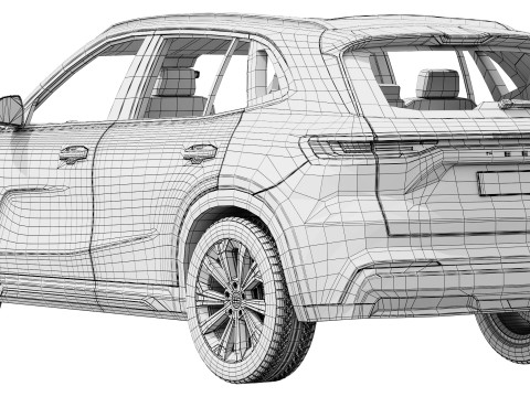 Geely Starray EM-i 2025 Modello 3D