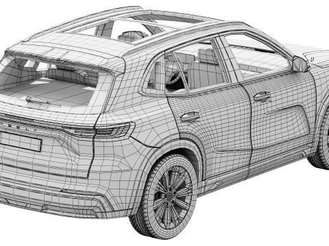Geely Starray EM-i 2025 Modello 3D