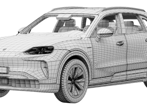 Porsche Cayenne Elektryczne 2027 Model 3D