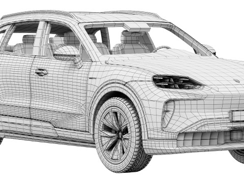 Porsche Cayenne Elektryczne 2027 Model 3D
