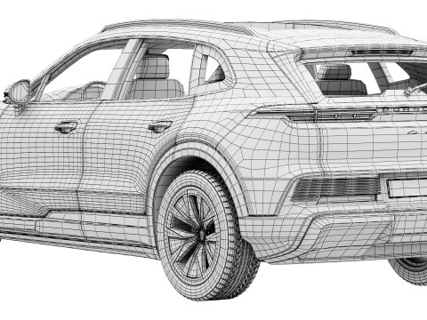 Porsche Cayenne Elektryczne 2027 Model 3D