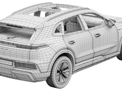 Porsche Cayenne Elektryczne 2027 Model 3D