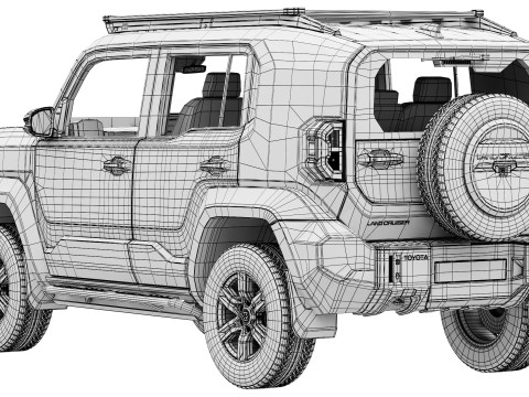 トヨタ ランドクルーザー FJ オフロード パッケージ 2027 3Dモデル