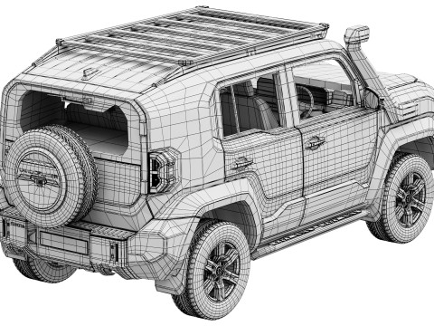 トヨタ ランドクルーザー FJ オフロード パッケージ 2027 3Dモデル