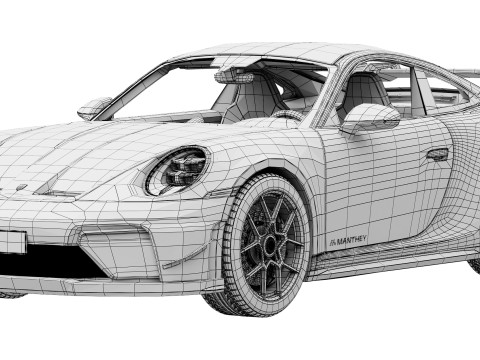 ポルシェ 911 GT3 マンタイ キット 2026 3Dモデル